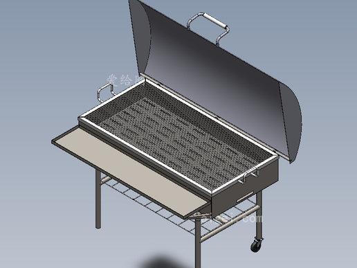 燒烤架/燒烤箱 3d模型(solidworks設計,提供step(stp)/iges(igs)