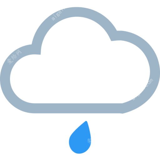 小雨- 天氣圖標組件(天氣圖標組件) 圖標庫 免費下載 - 愛給網