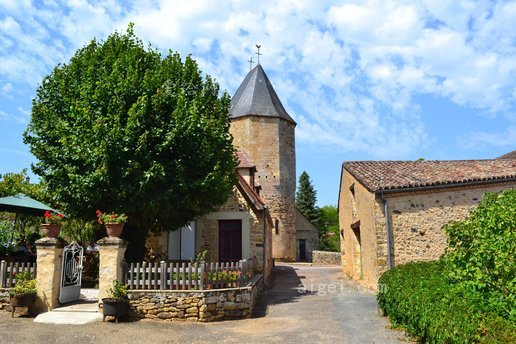 中古世紀村, 中世紀教會, 多多多涅, 法國(medieval village