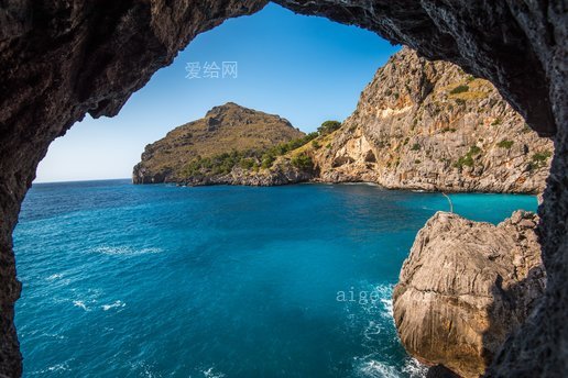 懸崖, 視界, 美女, 框架(beach, water, aqua, cliffs, horizon