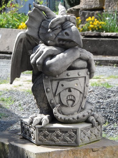 雕塑侏儒石像石(sculpture-gnome-gargoyle-stone)